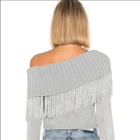 Lovers friends capulet fringe off shoulder sweater - Picture 5 of 13